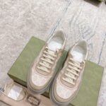 Giày Gucci GG Sneaker Oatmeal Light Pink GG Supreme (Women's) Like Auth