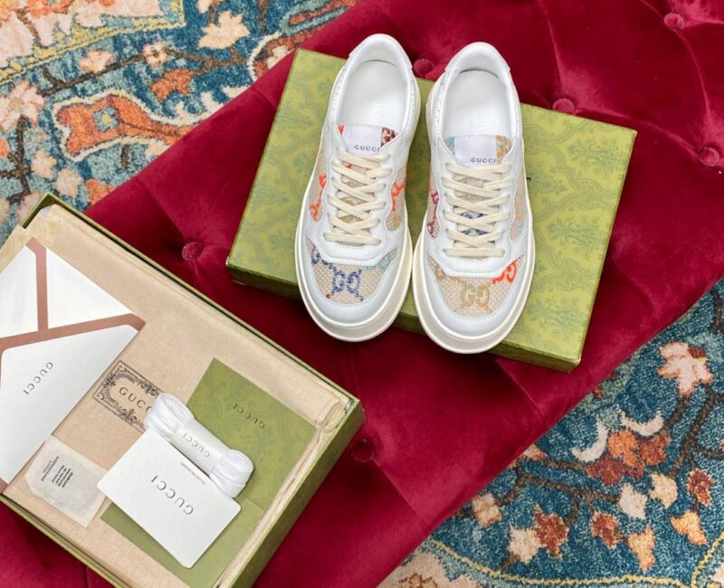Giày Gucci GG Sneaker Multicolor Embroidered Like Auth
