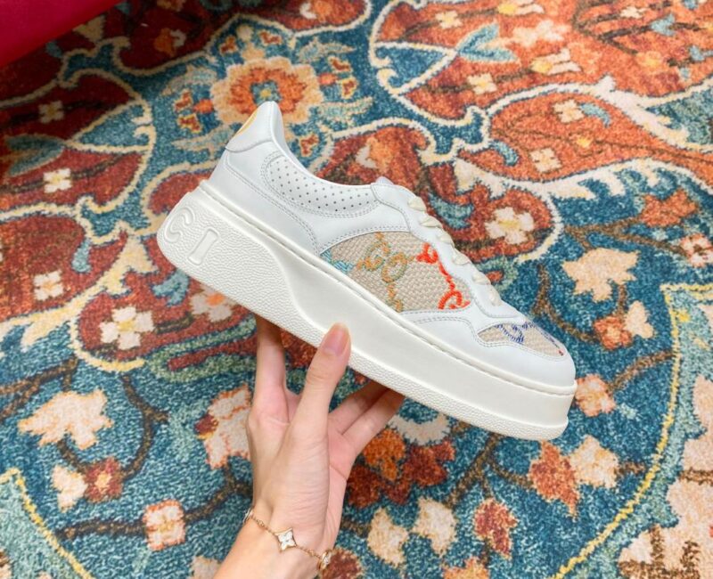 Giày Gucci GG Sneaker Multicolor Embroidered Like Auth