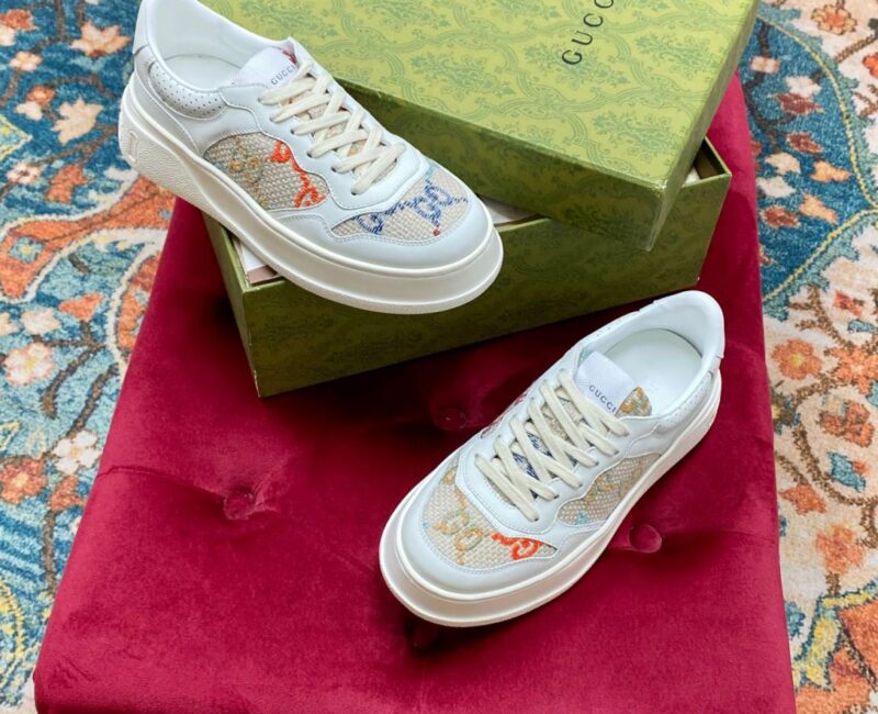 Giày Gucci GG Sneaker Multicolor Embroidered Like Auth