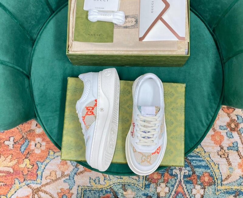 Giày Gucci GG Sneaker Multicolor Embroidered Like Auth