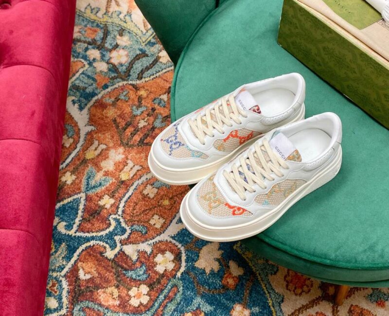 Giày Gucci GG Sneaker Multicolor Embroidered Like Auth