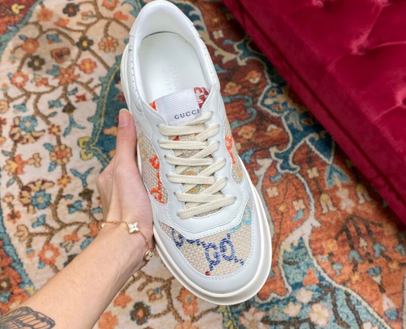 Giày Gucci GG Sneaker Multicolor Embroidered Like Auth