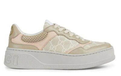 Giày Gucci GG Sneaker Oatmeal Light Pink GG Supreme (Women's)