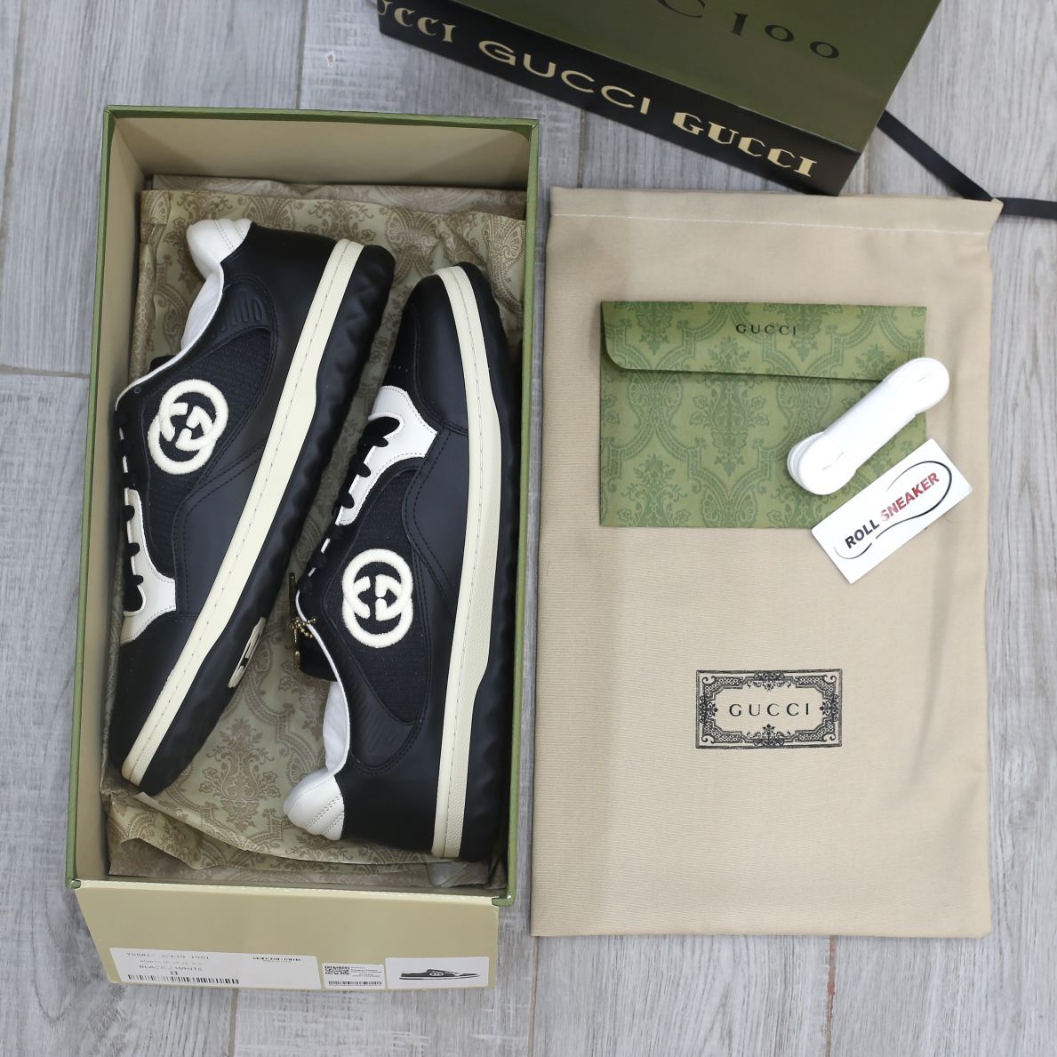 Giày Gucci MAC80 Sneaker Black and White Like Auth