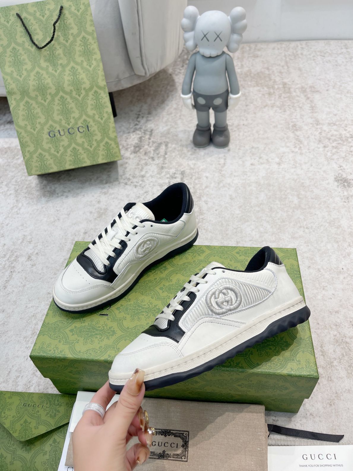 Giày Gucci MAC80 Sneaker Off White and Black Like Auth