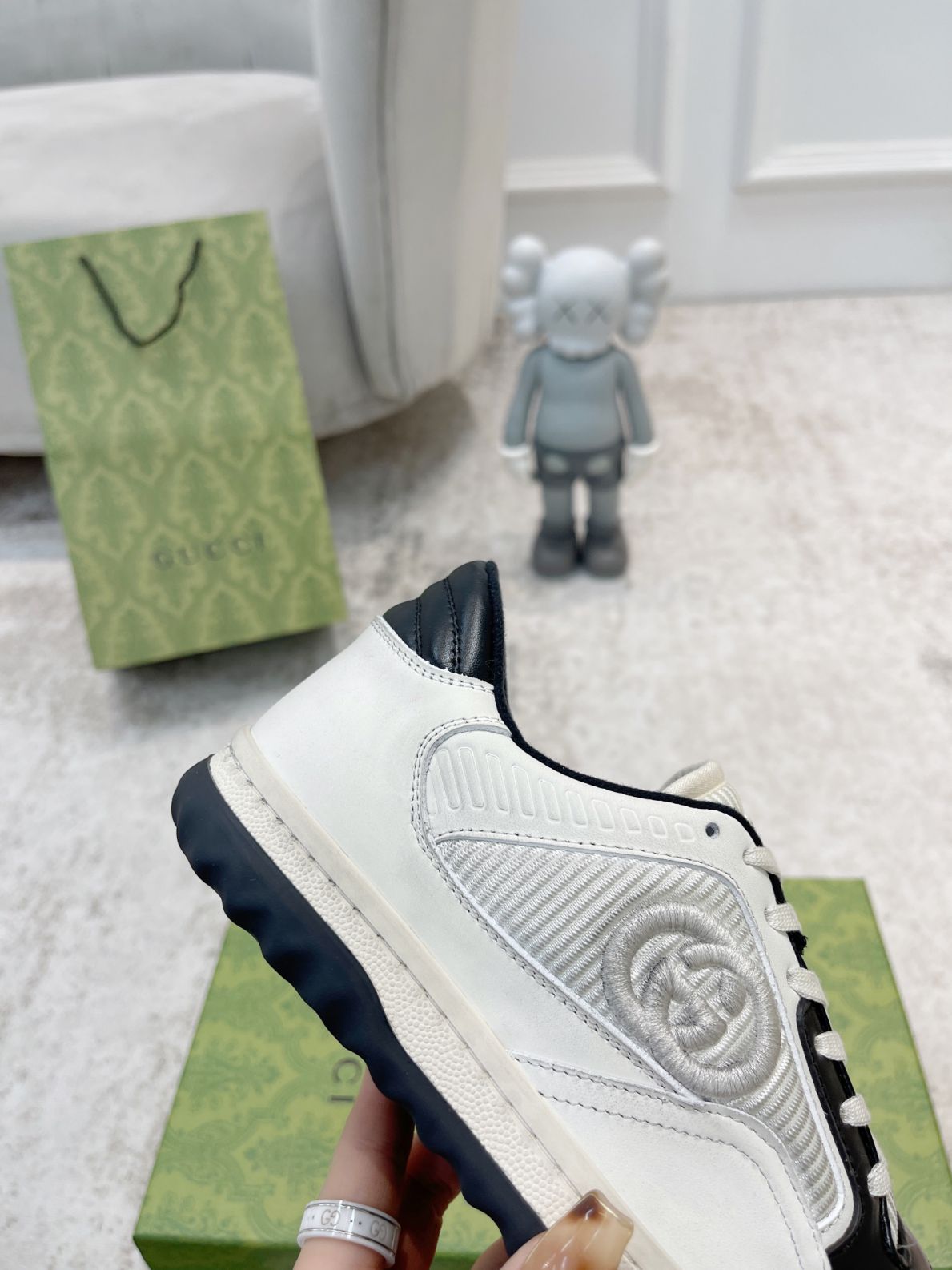 Giày Gucci MAC80 Sneaker Off White and Black Like Auth