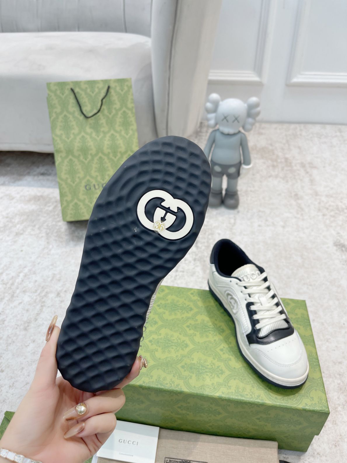 Giày Gucci MAC80 Sneaker Off White and Black Like Auth