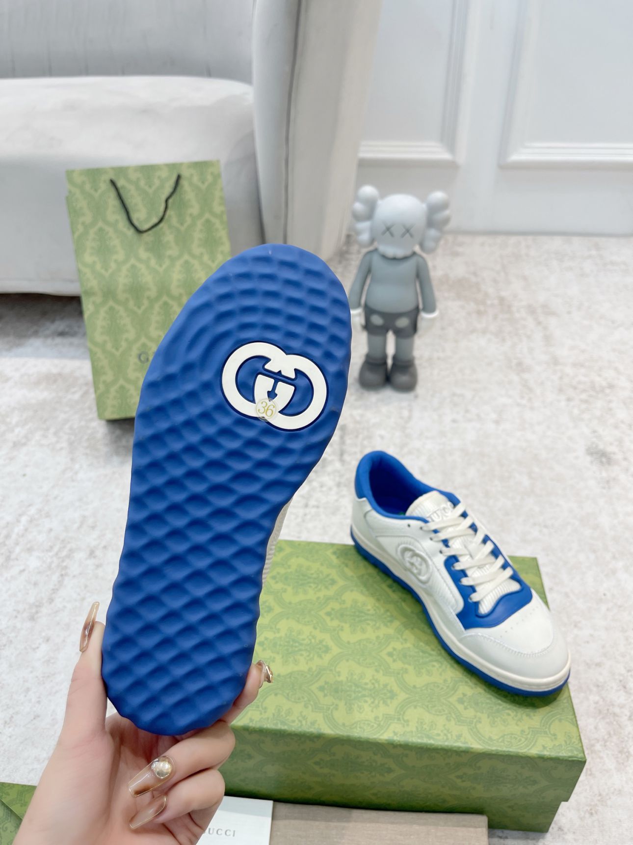 Giày Gucci MAC80 Sneaker White and Blue Like Auth