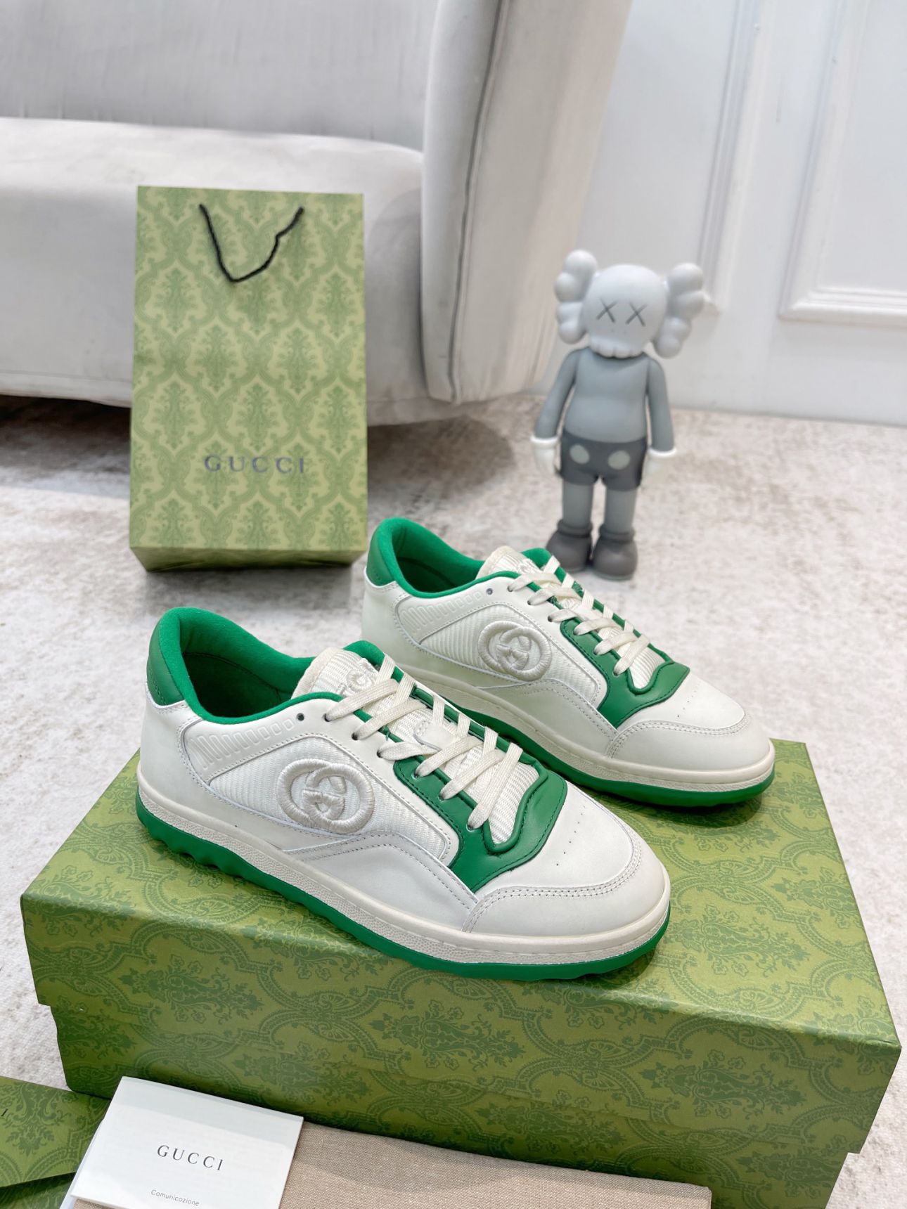 Giày Gucci MAC80 Sneaker Off White and Green Like Auth