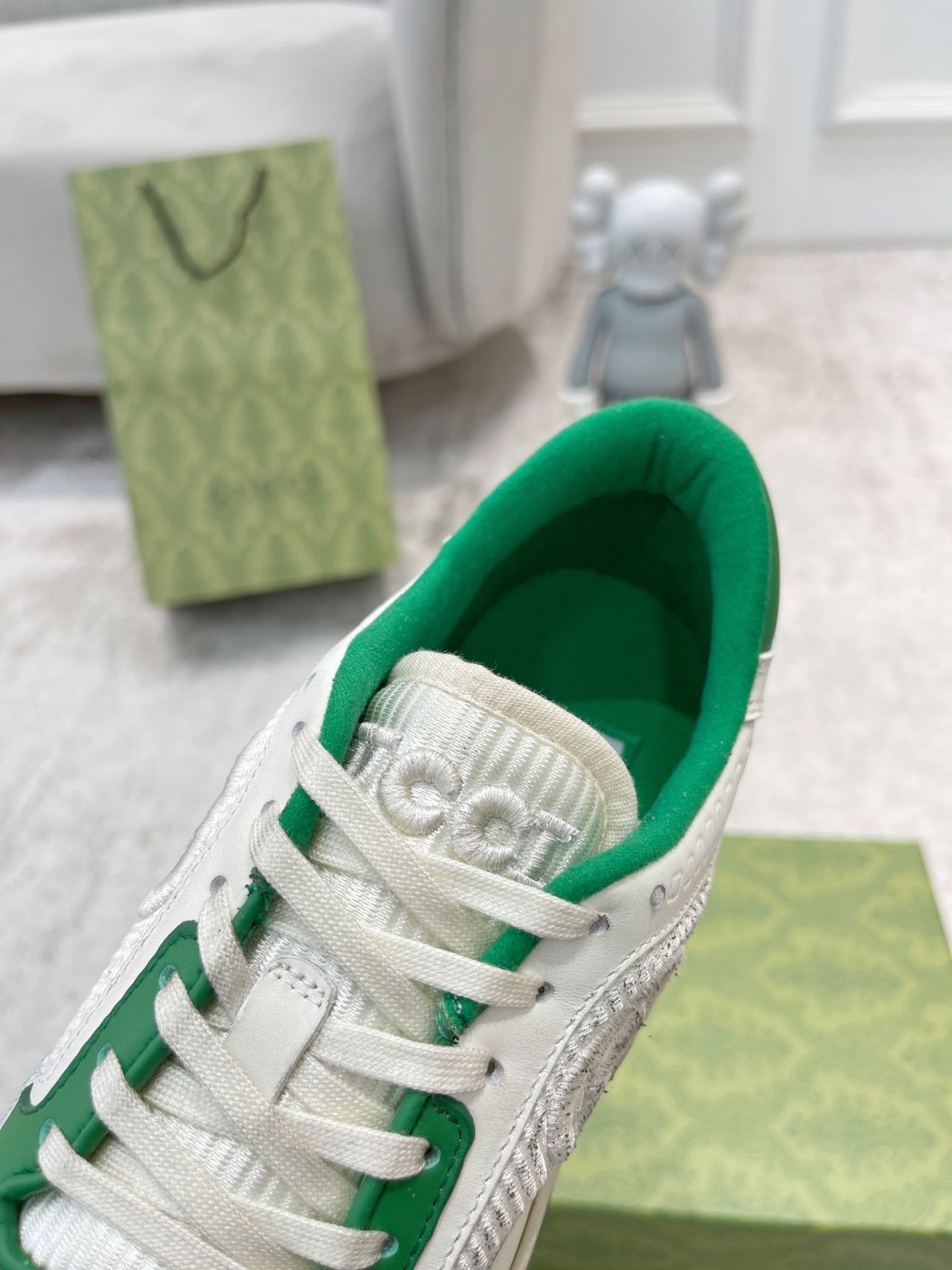 Giày Gucci MAC80 Sneaker Off White and Green Like Auth