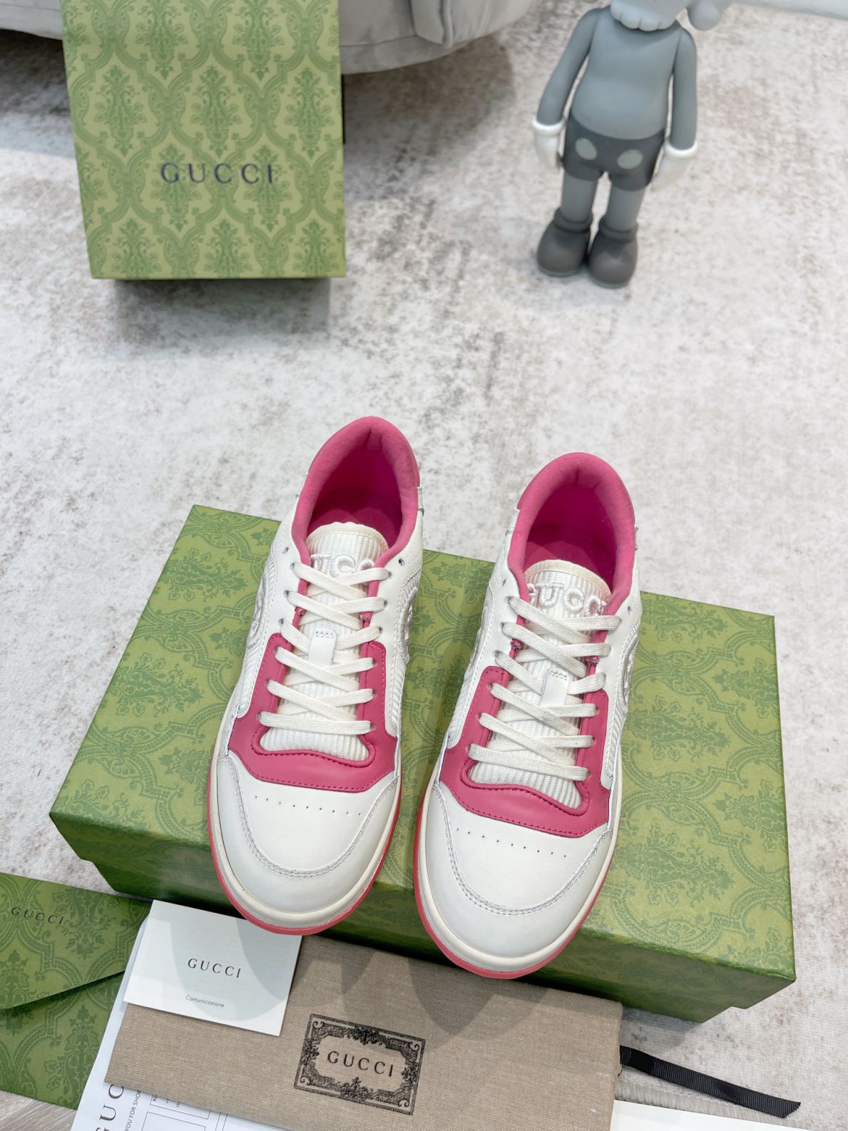 Giày Gucci MAC80 Sneaker White and Pink Like Auth