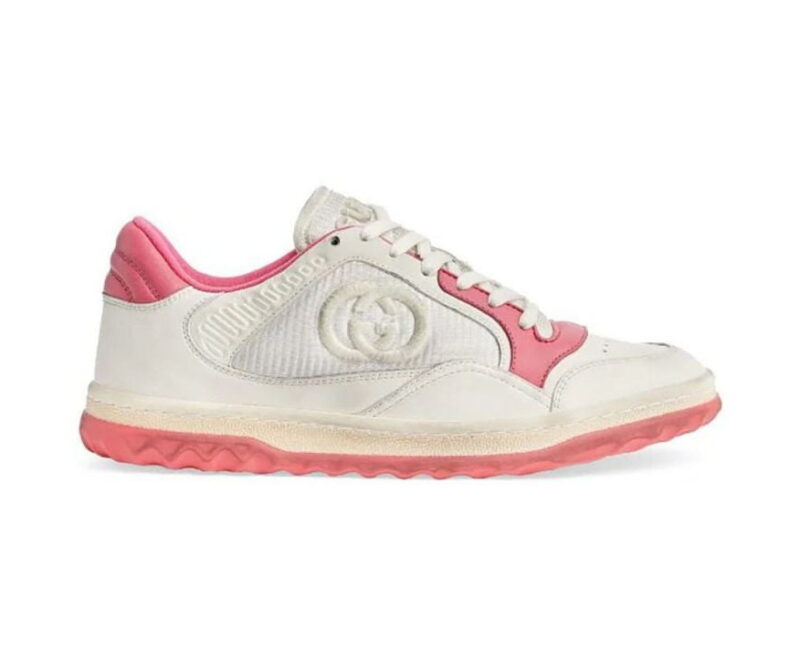 Giày Gucci MAC80 Sneaker White and Pink trắng hồng