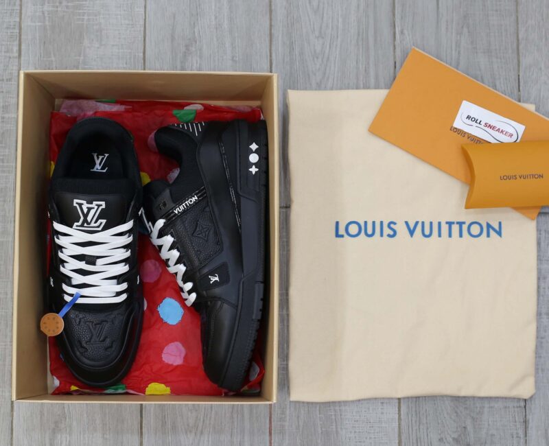 Louis Vuitton LV Trainer Black Leather Monogram Best Quality