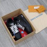 Louis Vuitton LV Trainer Black Leather Monogram Best Quality