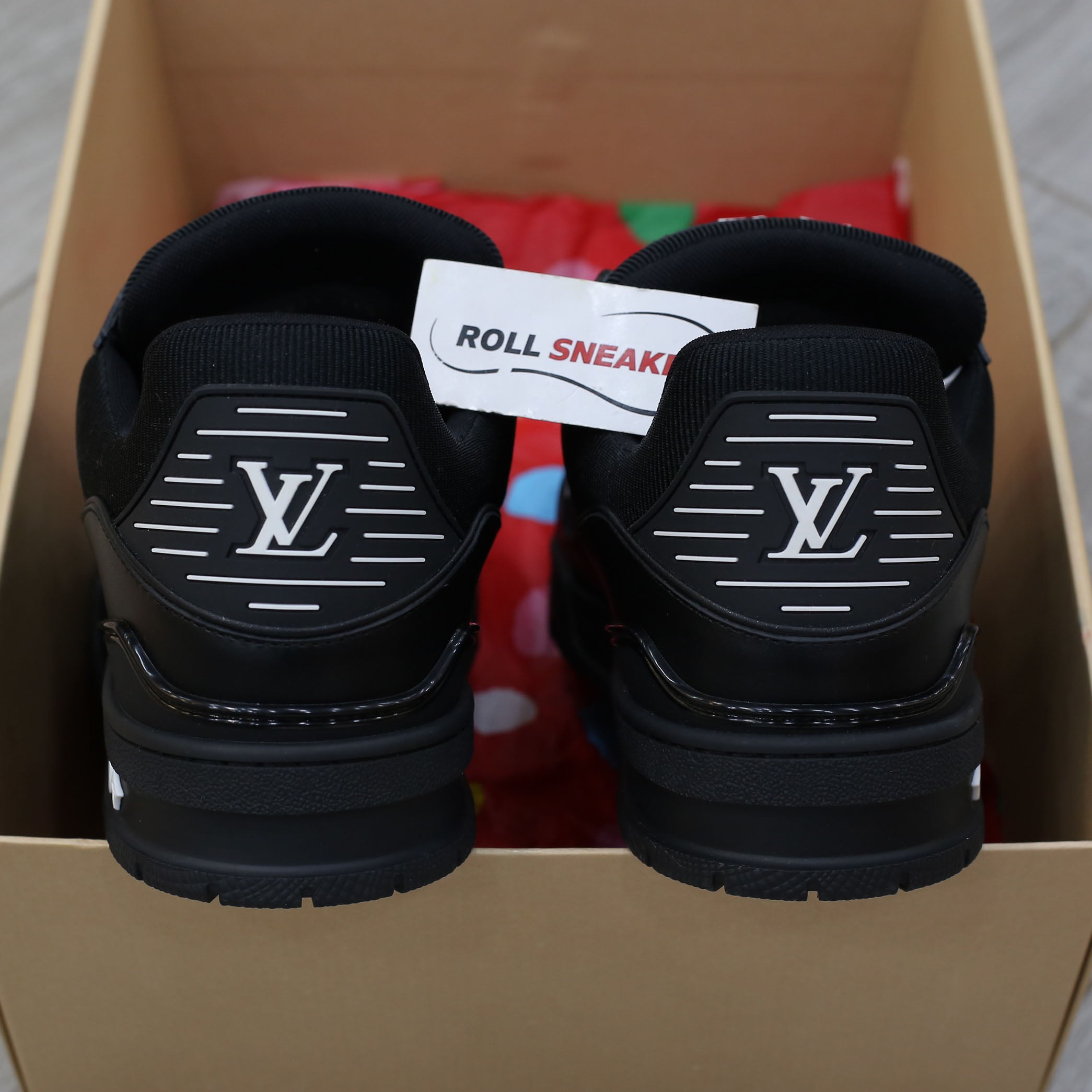 Louis Vuitton LV Trainer Black Leather Monogram Best Quality