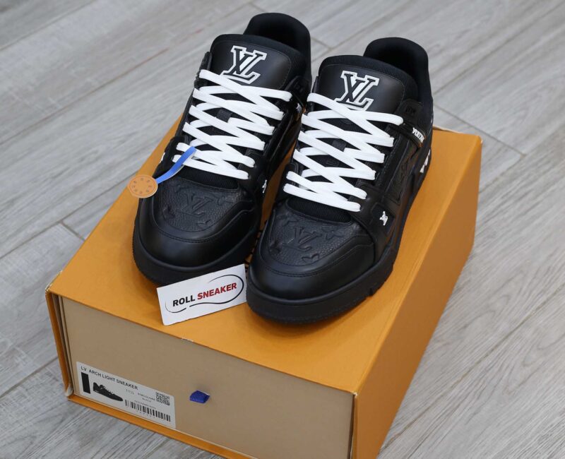 Louis Vuitton LV Trainer Black Leather Monogram Best Quality
