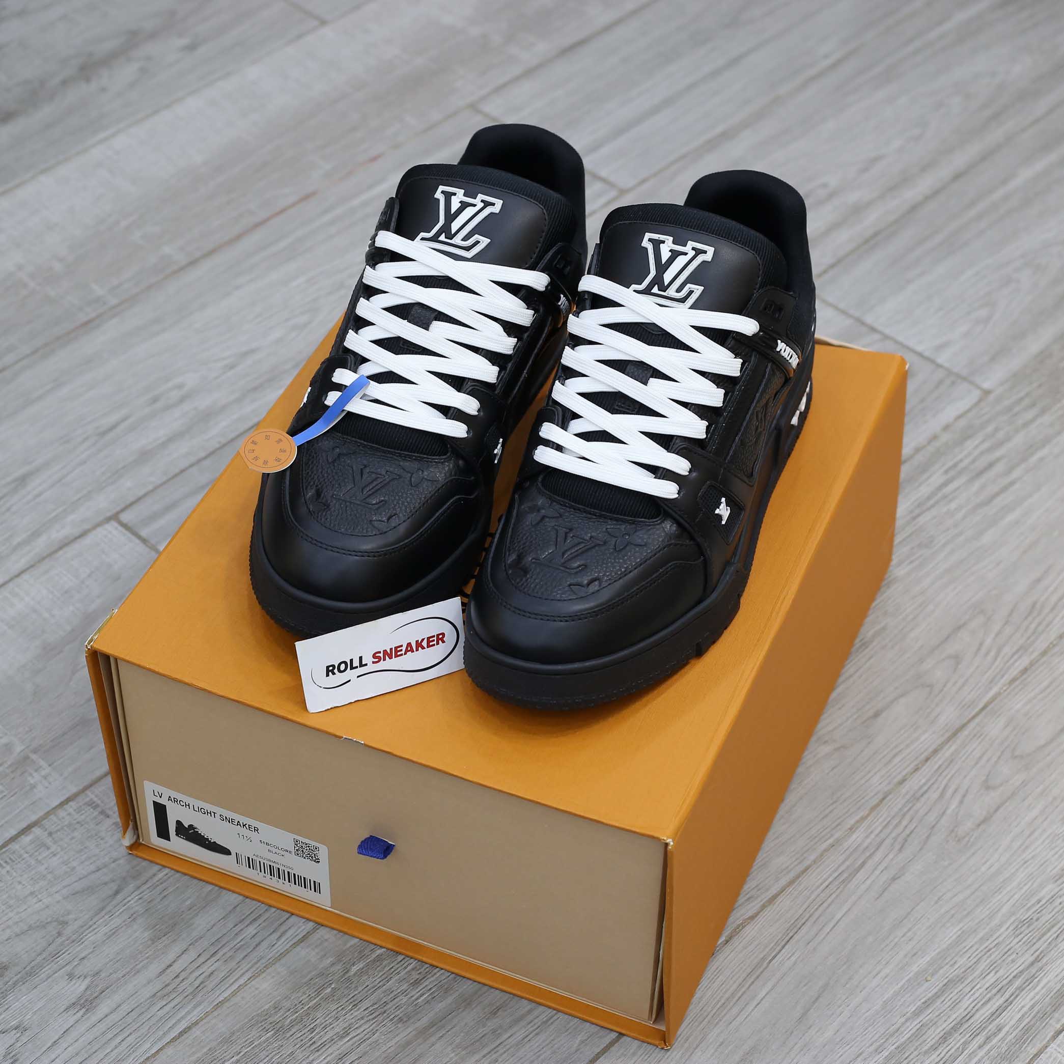 Louis Vuitton LV Trainer Black Leather Monogram Best Quality
