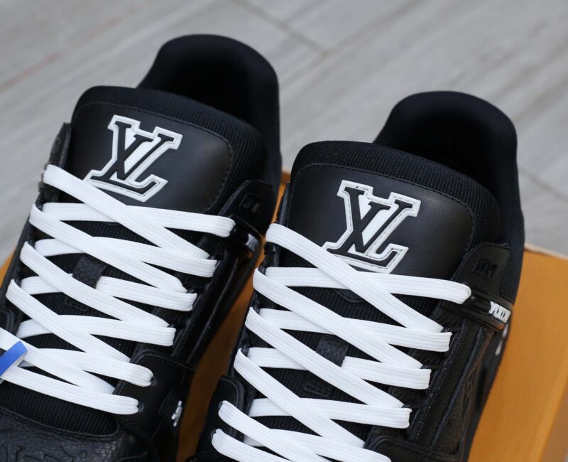 Louis Vuitton LV Trainer Black Leather Monogram Best Quality