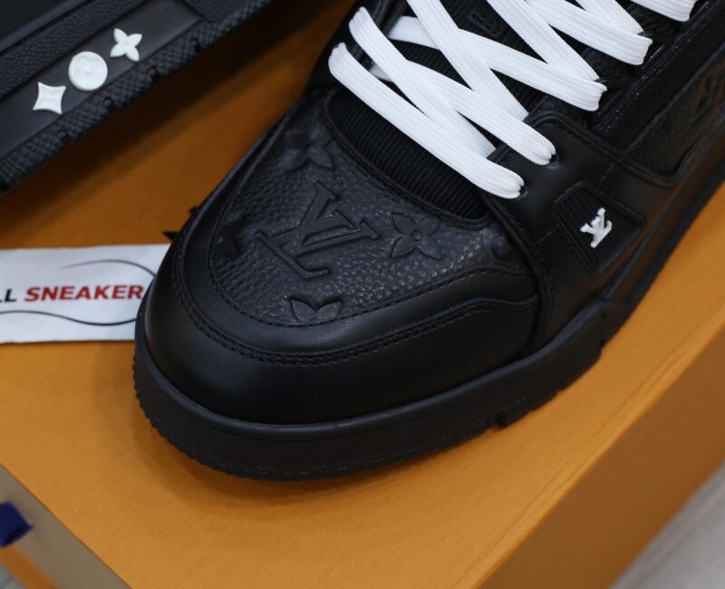 Louis Vuitton LV Trainer Black Leather Monogram Best Quality