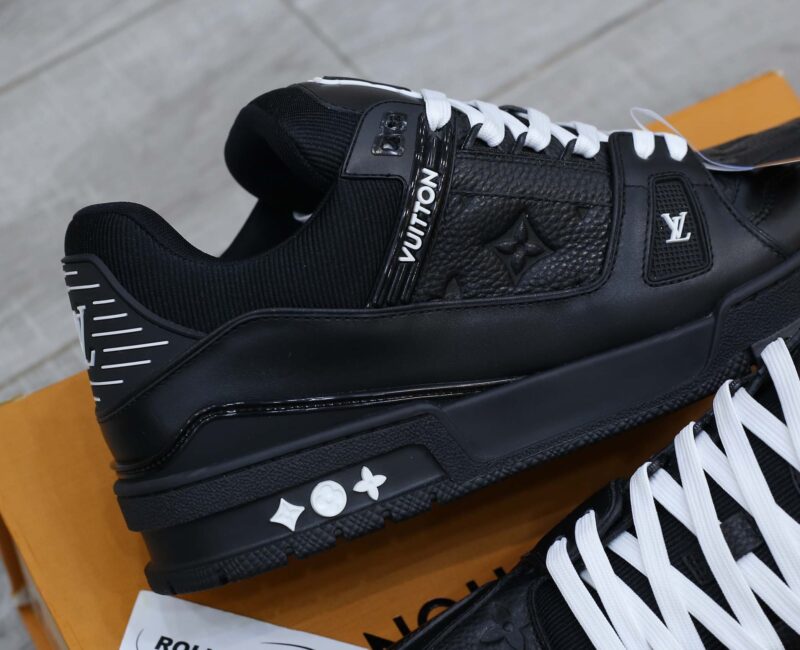 Louis Vuitton LV Trainer Black Leather Monogram Best Quality