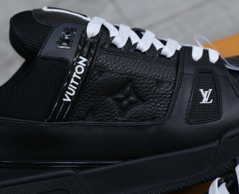 Louis Vuitton LV Trainer Black Leather Monogram Best Quality