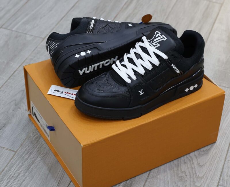 Louis Vuitton LV Trainer Black Leather Monogram Best Quality