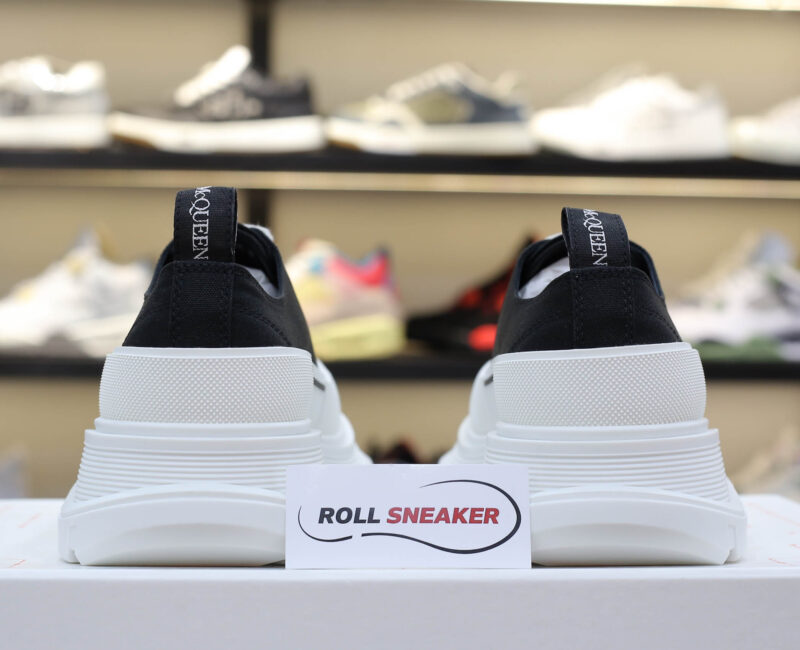 McQueen Tread Slick Low Top Black White Canvas
