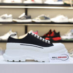 McQueen Tread Slick Low Top Black White Canvas