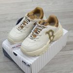 Giày MLB BigBall Chunky Diamond Monogram Boston Red Sox D.Beige