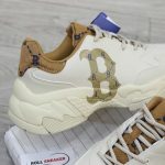 Giày MLB BigBall Chunky Diamond Monogram Boston Red Sox D.Beige