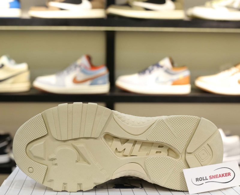 Giày MLB BigBall Chunky Diamond Monogram Boston Red Sox D.Beige