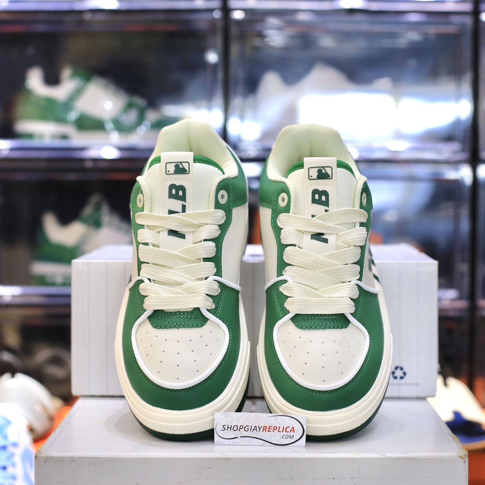 Giày MLB Liner Basic New York Yankees “Green” Like Auth