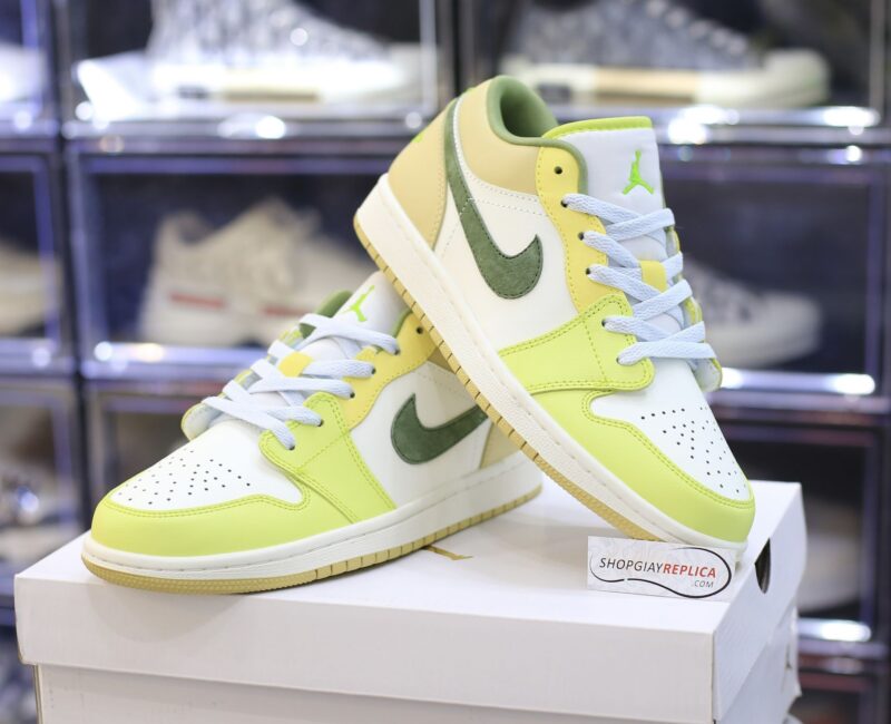 Giày Nike Air Jordan 1 Low ‘Green Sail’ Like Auth