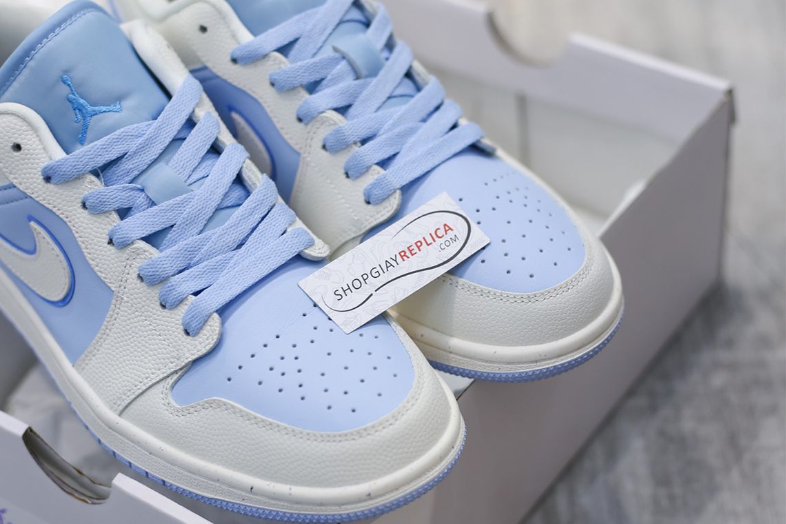 Giày Nike Air Jordan 1 Low ‘Ice Blue’ Like Auth