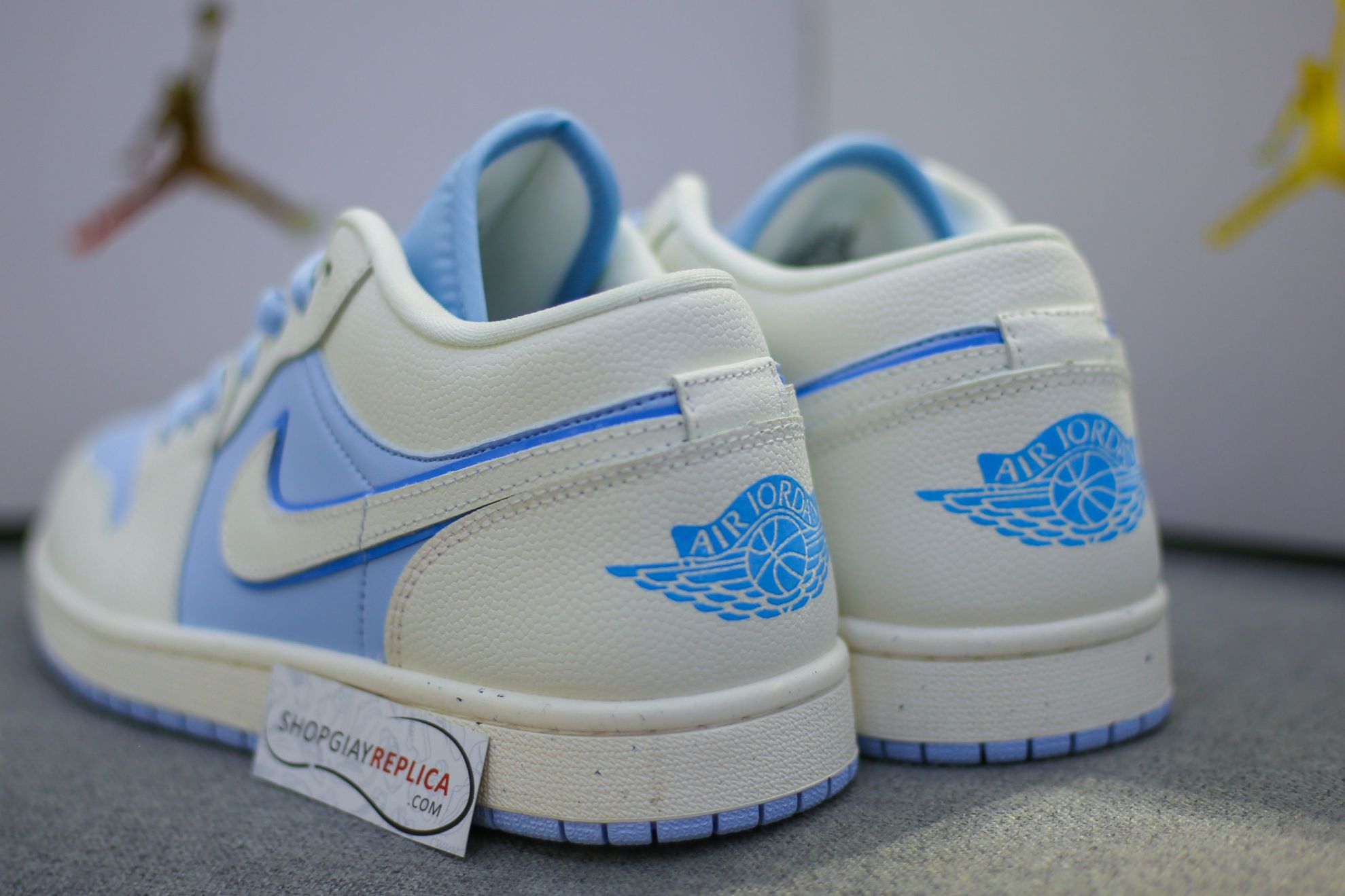 Giày Nike Air Jordan 1 Low ‘Ice Blue’ Like Auth