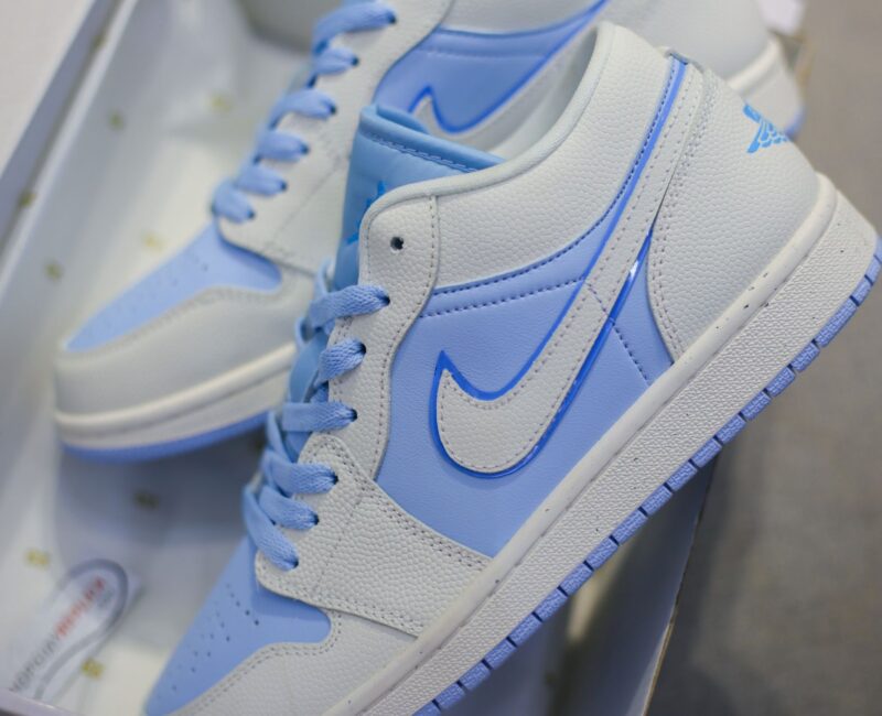 Giày Nike Air Jordan 1 Low ‘Ice Blue’ Like Auth