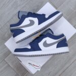 Giày Nike Air Jordan 1 Low ‘True Blue Cement’ Like Auth