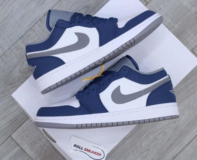 Giày Nike Air Jordan 1 Low ‘True Blue Cement’ Like Auth