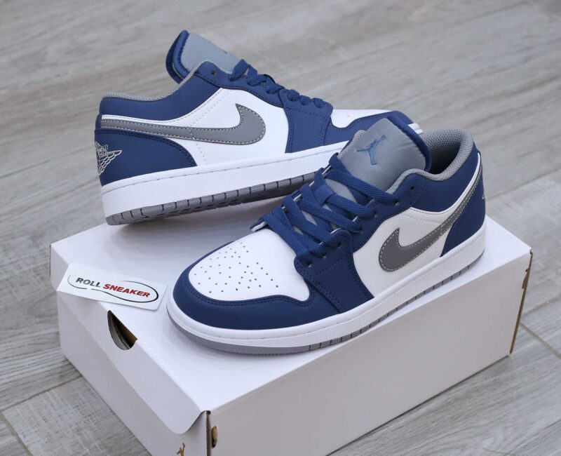 Giày Nike Air Jordan 1 Low ‘True Blue Cement’ Like Auth