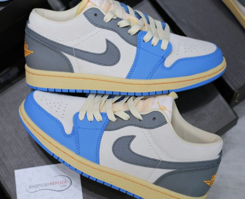 Giày Nike Air Jordan 1 Low ‘Vintage UNC Grey’ Like Auth