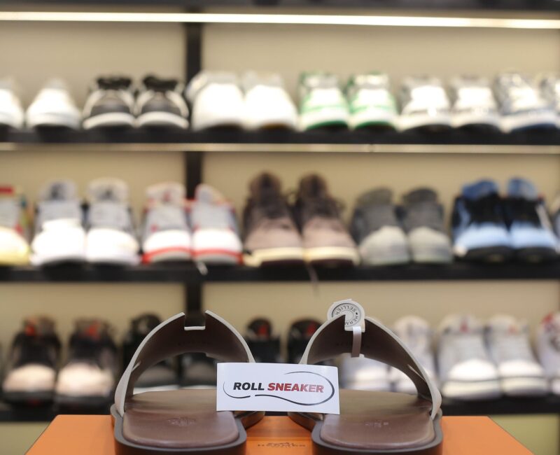 Dép Hermes Blanc Gomme da Epsom Lót Đế Đỏ Mận Best Quality