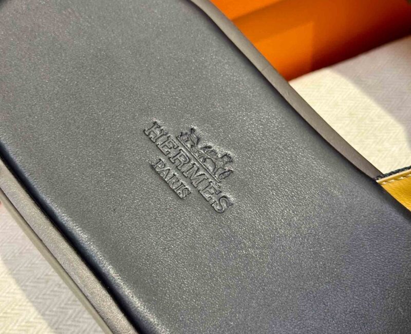 Dép Hermes Izmir Xanh Bleu Brut Da Denim Best Quality