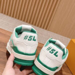 Giày Louis Vuitton Lv Trainer #54 Signature Green White Best Quality