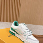 Giày Louis Vuitton Lv Trainer #54 Signature Green White Best Quality