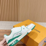 Giày Louis Vuitton Lv Trainer #54 Signature Green White Best Quality