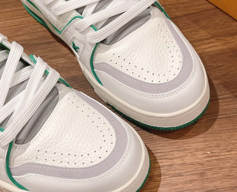 Giày Louis Vuitton Lv Trainer #54 Signature Green White Best Quality