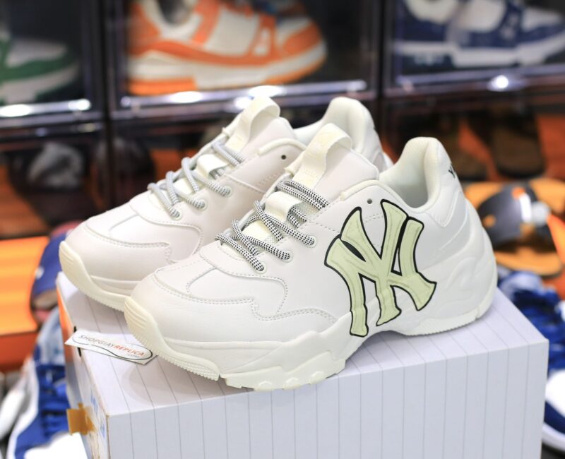 Giày MLB Bigball Chunky A Classic New York Yankees Off White Like Auth