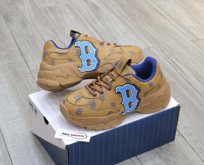 Giày MLB BigBall Chunky Monotive Boston Red Sox Brown Like Auth