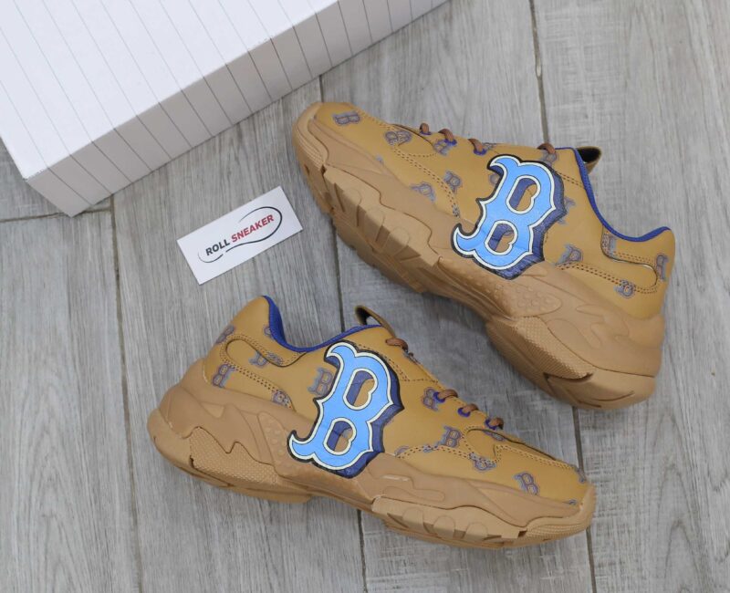 Giày MLB BigBall Chunky Monotive Boston Red Sox Brown Like Auth